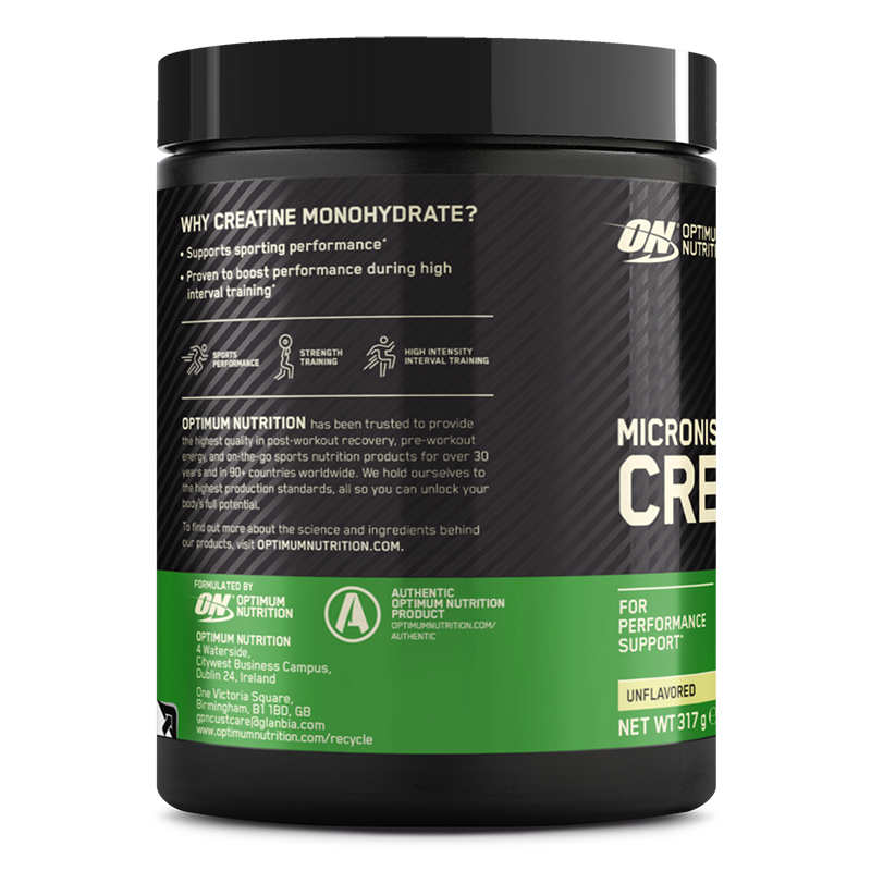 ON Micronised Creatine Powder Unflavoured, 3,4 g reines Kreatin-Monohydrat zur Steigerung der Muskelkraft, Zusammensetzung